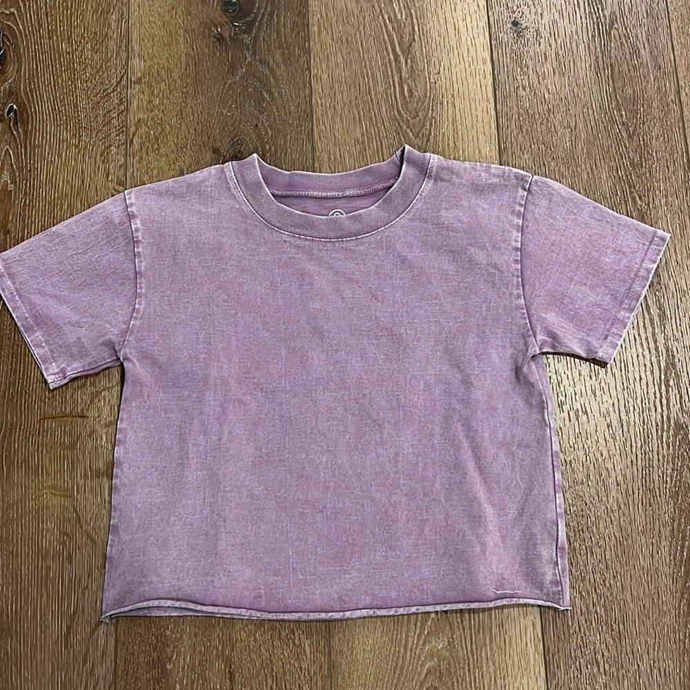 Kids Cropped Purple T-Shirt from Nordstrom Treasure and Bond.